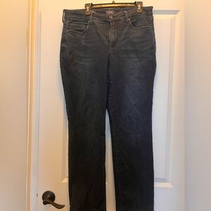 NYDJ beautiful dark wash denim jeans.  Marilyn Straight